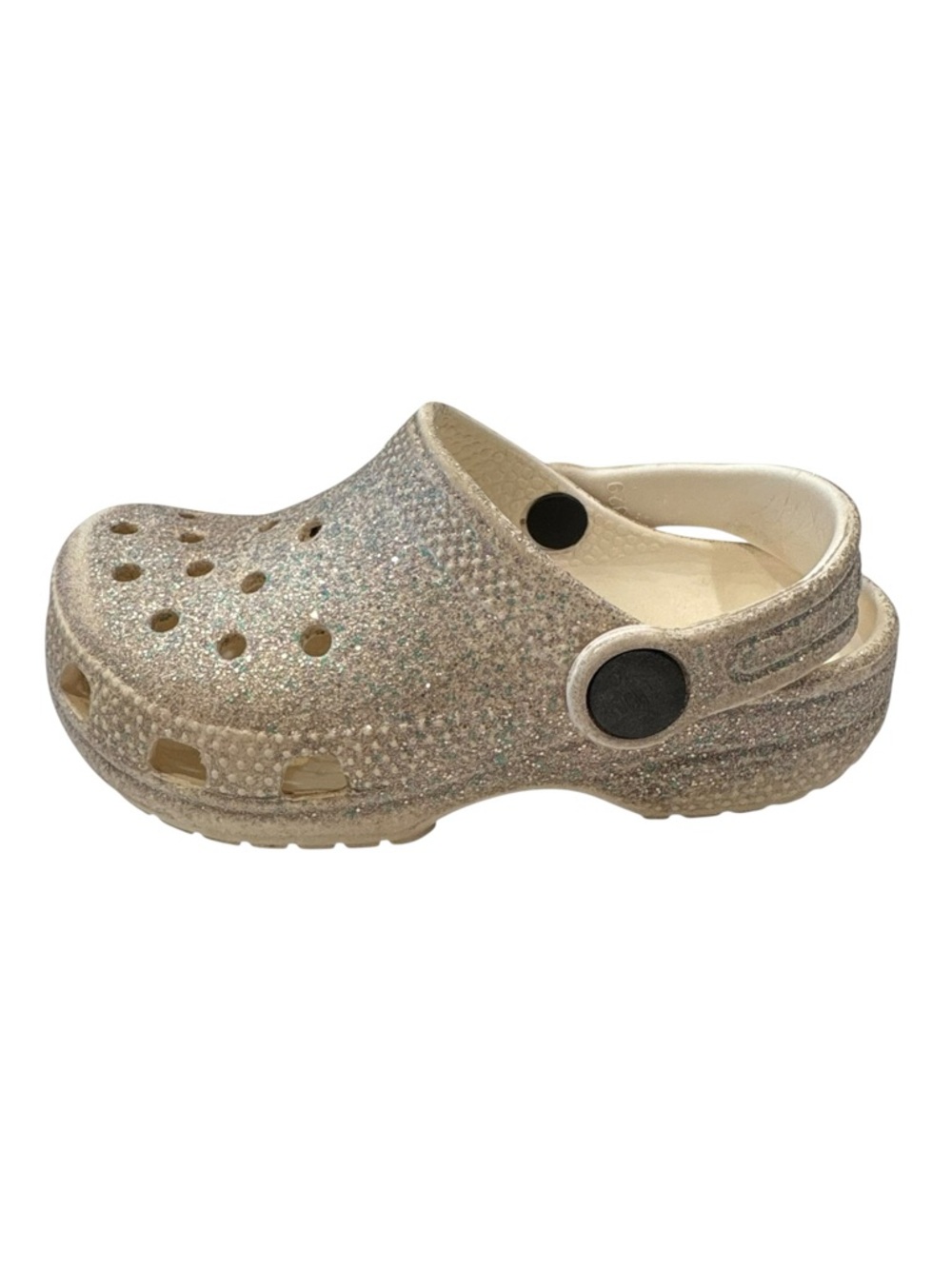 Crocs C8 Clogs Classic Slip On Sandals Summer  Shoes Toddler Kids Size 8 Glitter